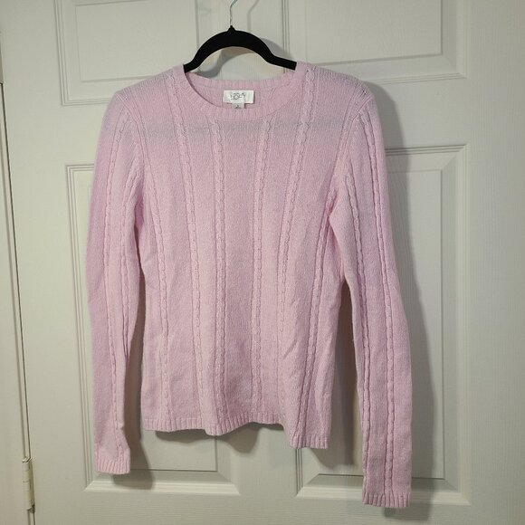 Ann Taylor Loft Cashmere/Angora/Wool Blend Cable Knit Sweater Size S Crewneck - Picture 1 of 6